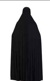 Womens Black Islamic Full length Long Khimar Hijab